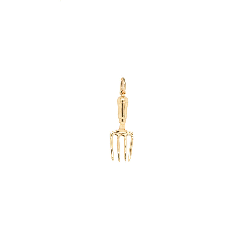 Deja Vu 9ct Yellow Gold Gardening Fork Charm-Charm-Walker & Hall