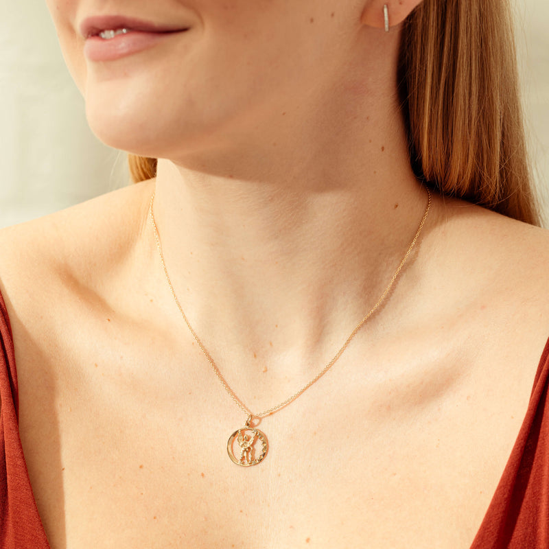 Deja Vu 10ct Yellow Gold Aquarius Charm-Charm-Walker & Hall