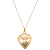 Vintage 19ct Rose Gold Seed Pearl Heart Locket-Necklace-Walker & Hall