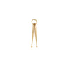 Deja Vu 9ct Yellow Gold Drumsticks Charm-Charm-Walker & Hall
