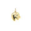 Deja Vu 9ct Yellow Gold Hollow Elephant Charm-Charm-Walker & Hall