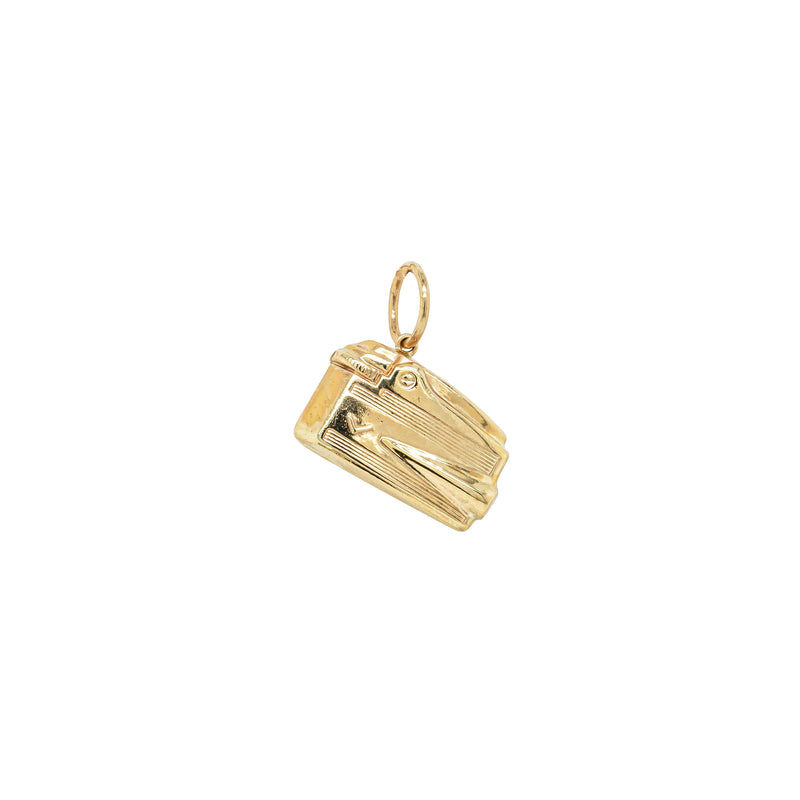 Deja Vu 9ct Yellow Gold Hollow Lighter Charm-Charm-Walker & Hall