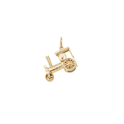 Deja Vu 9ct Yellow Gold Steam Roller Charm-Charm-Walker & Hall