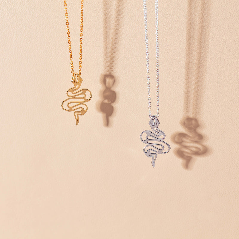 9ct Yellow Gold Year Of The Snake Pendant-Necklace-Walker & Hall