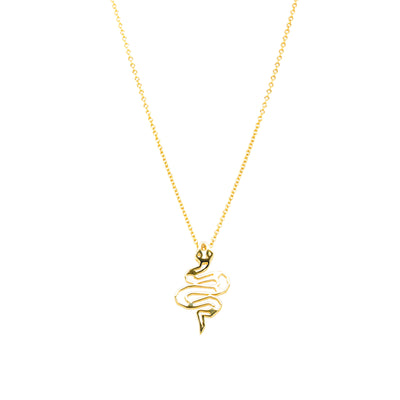 9ct Yellow Gold Year Of The Snake Pendant-Necklace-Walker & Hall