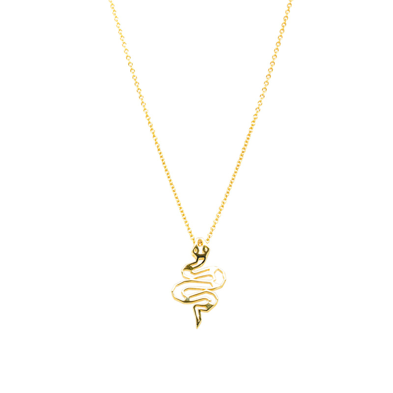 9ct Yellow Gold Year Of The Snake Pendant-Necklace-Walker & Hall