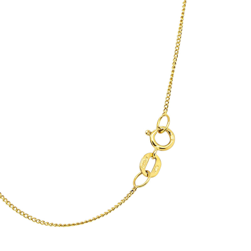 Deja Vu 18ct Yellow Gold Virgin Mary Pendant With Fancy Chain - Necklace - Walker & Hall