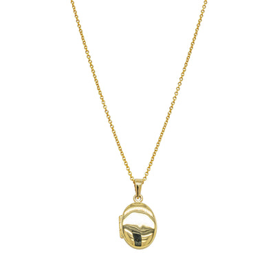 9ct Yellow Gold Oval Locket Necklace - Necklace - Walker & Hall