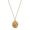 Deja Vu 15ct Rose Gold Fern Oval Locket with Chain - Necklace - Walker & Hall