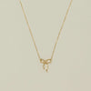 9ct Yellow Gold Infinity Bow Pendant - Necklace - Walker & Hall
