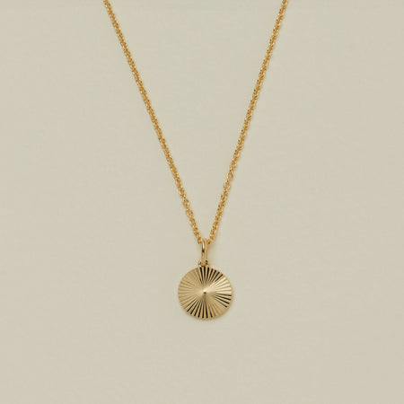 9ct Yellow Gold Mini Reflections Pendant - Necklace - Walker & Hall