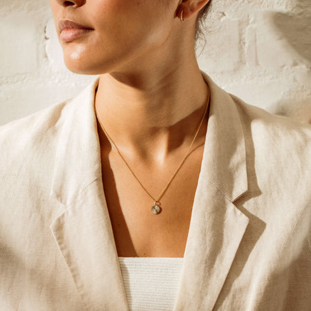 9ct Yellow Gold Mini Reflections Pendant - Necklace - Walker & Hall