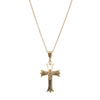Deja Vu 9ct Rose Gold Seed Pearl Cross Pendant - Necklace - Walker & Hall