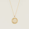9ct Yellow Gold Reflections Medallion Pendant - Necklace - Walker & Hall