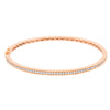 18ct Rose Gold 1.90ct Diamond Bangle-Bracelet-Walker & Hall