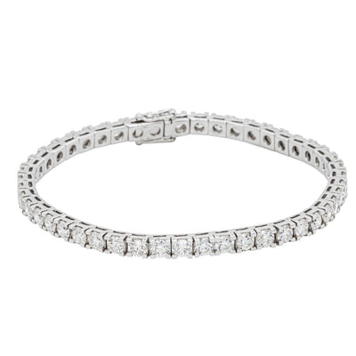 18ct White Gold 8.80ct Diamond Jubilee Bracelet-Bracelet-Walker & Hall
