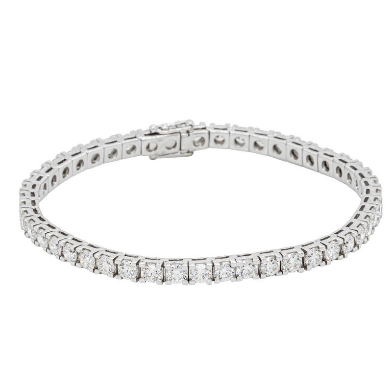 18ct White Gold 8.80ct Diamond Jubilee Bracelet-Bracelet-Walker & Hall