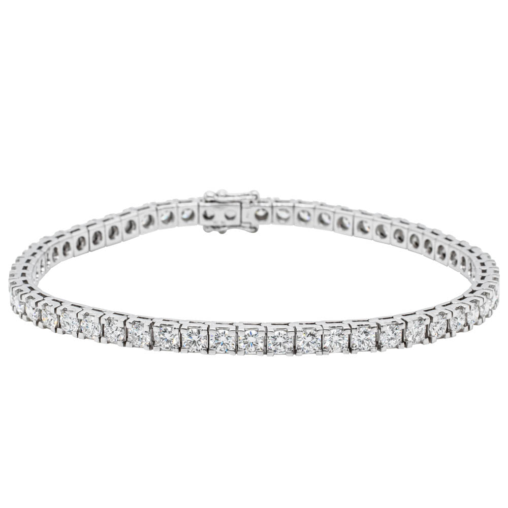 18ct White Gold 6.01ct Diamond Jubilee Bracelet-Bracelet-Walker & Hall
