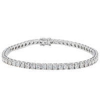18ct White Gold 6.01ct Diamond Jubilee Bracelet-Bracelet-Walker & Hall