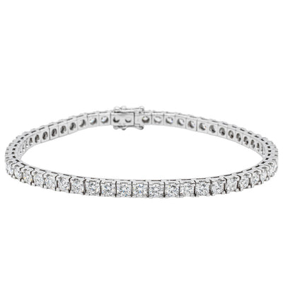18ct White Gold 6.01ct Diamond Jubilee Bracelet-Bracelet-Walker & Hall