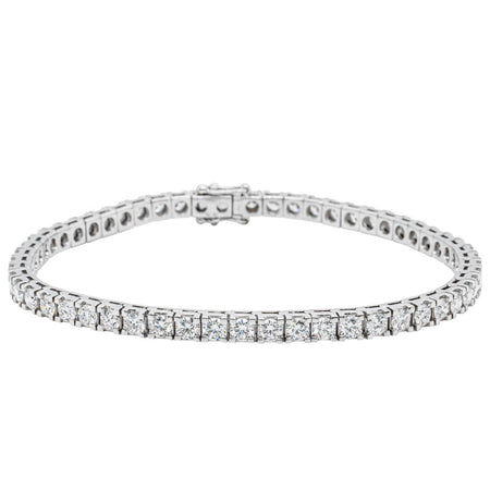 18ct White Gold 6.01ct Diamond Jubilee Bracelet-Bracelet-Walker & Hall