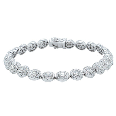 18ct White Gold 4.82ct Diamond Isla Bracelet-Bracelet-Walker & Hall