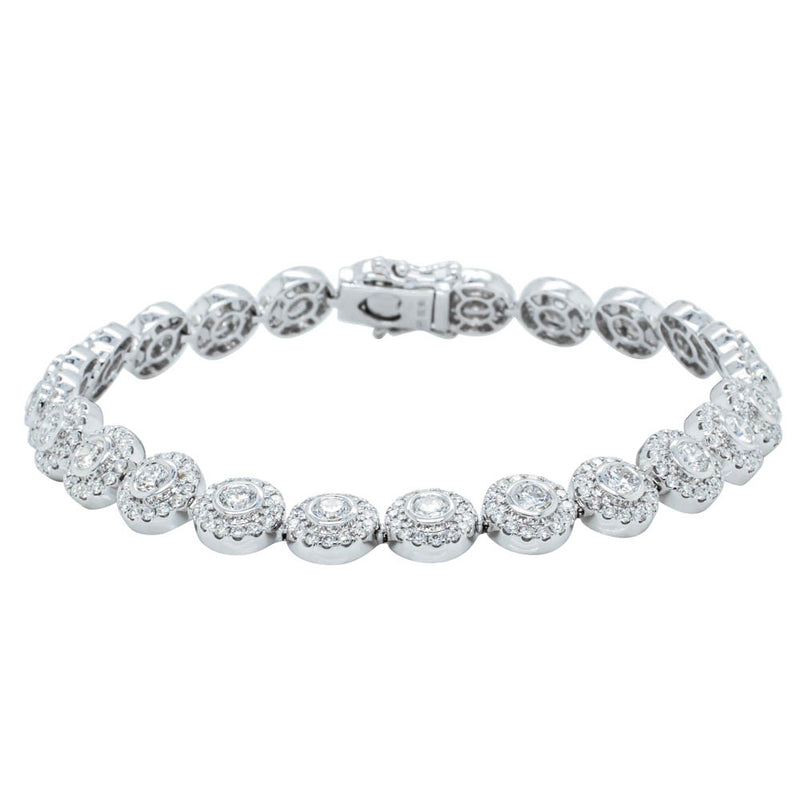 18ct White Gold 4.82ct Diamond Isla Bracelet-Bracelet-Walker & Hall