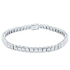 18ct White Gold 5.47ct Diamond Tennis Bracelet-Bracelet-Walker & Hall