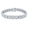 18ct White Gold 10.72ct Radiant Cut Diamond Isla Bracelet-Bracelet-Walker & Hall