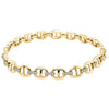 18ct Yellow Gold .57ct Diamond Oval Link Bracelet-Bracelet-Walker & Hall