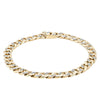 Deja Vu 9ct Yellow Gold .40ct Diamond Curb Link Bracelet-Bracelet-Walker & Hall