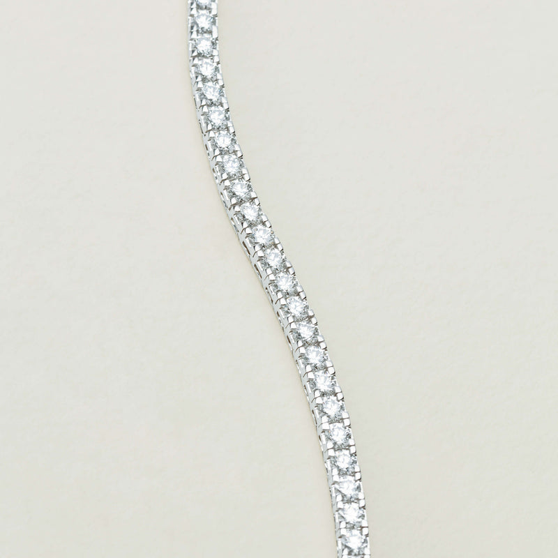 18ct White Gold 6.00ct Diamond Jubilee Bracelet 19cm - Bracelet - Walker & Hall