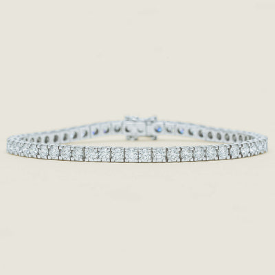 18ct White Gold 6.00ct Diamond Jubilee Bracelet 19cm - Bracelet - Walker & Hall