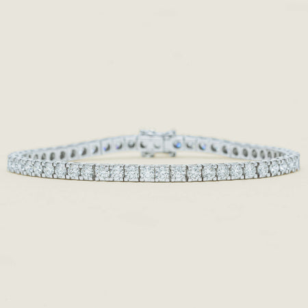 18ct White Gold 6.00ct Diamond Jubilee Bracelet 19cm - Bracelet - Walker & Hall