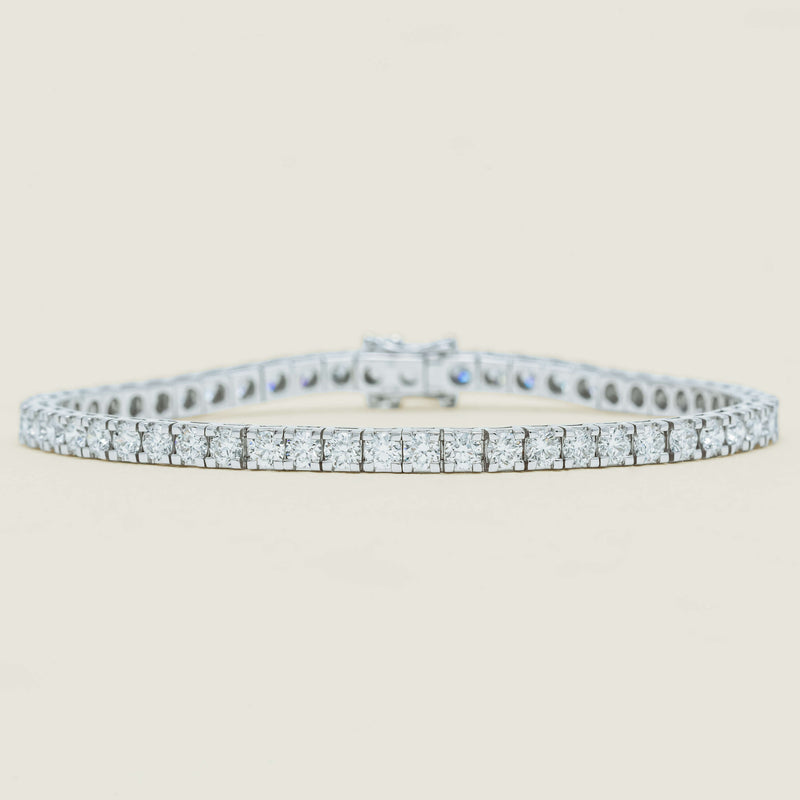 18ct White Gold 6.00ct Diamond Jubilee Bracelet 19cm - Bracelet - Walker & Hall