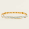 18ct Yellow Gold 1.86ct Diamond Pave-Set Bangle - Bracelet - Walker & Hall