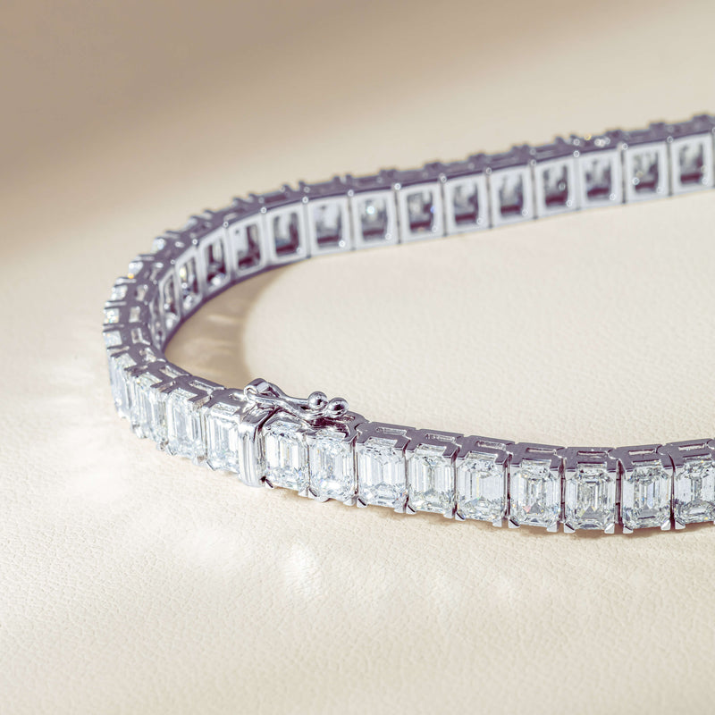 Platinum 16.74ct GIA Diamond Asra Bracelet - Bracelet - Walker & Hall