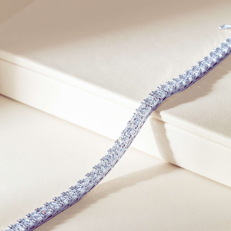 18ct White Gold 12.05ct GIA Diamond Jubilee Bracelet - Bracelet - Walker & Hall