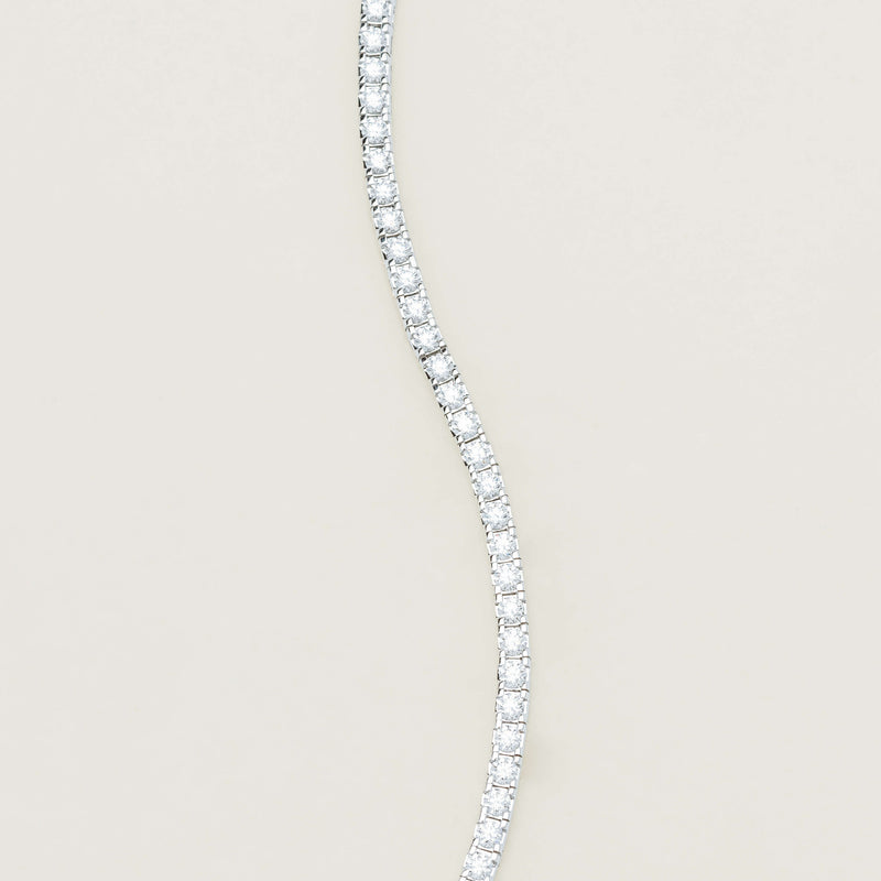 18ct White Gold 3.59ct Diamond Jubilee Bracelet - Bracelet - Walker & Hall