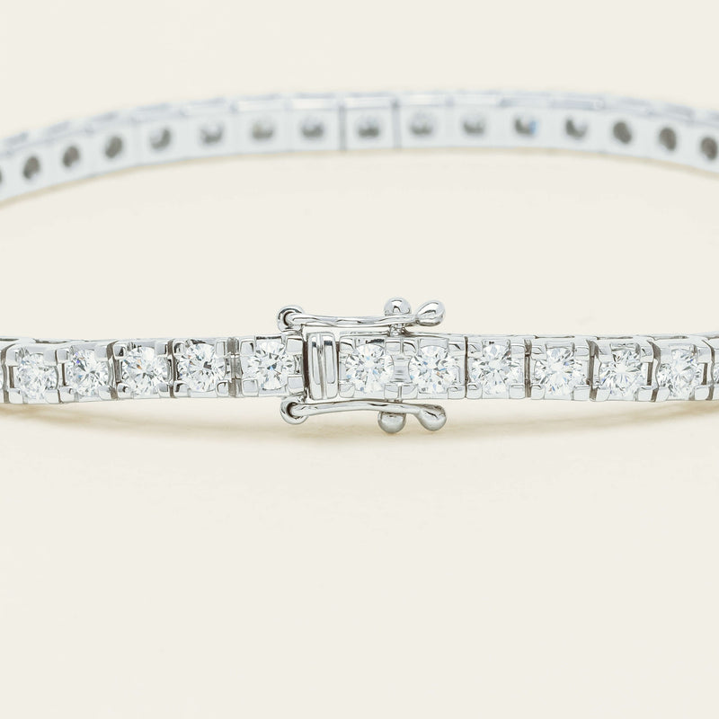 18ct White Gold 3.59ct Diamond Jubilee Bracelet - Bracelet - Walker & Hall