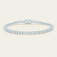 18ct White Gold 3.59ct Diamond Jubilee Bracelet - Bracelet - Walker & Hall