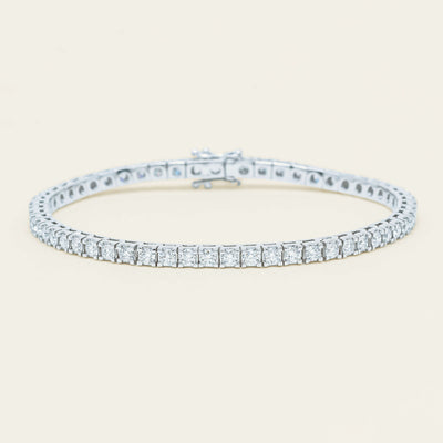 18ct White Gold 3.59ct Diamond Jubilee Bracelet - Bracelet - Walker & Hall