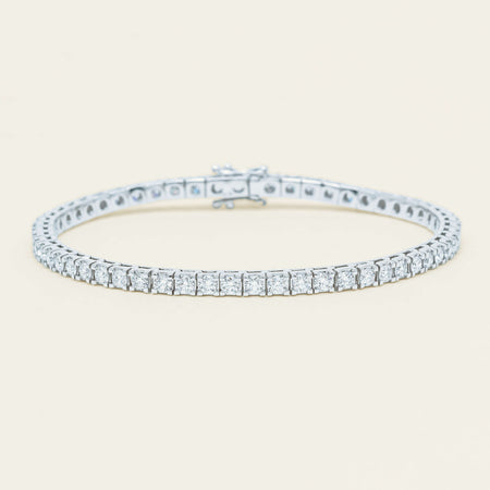 18ct White Gold 3.59ct Diamond Jubilee Bracelet - Bracelet - Walker & Hall