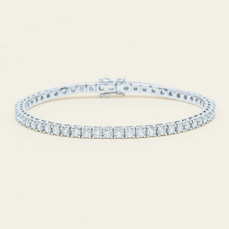 18ct White Gold 3.59ct Diamond Jubilee Bracelet - Bracelet - Walker & Hall