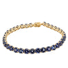 18ct Yellow Gold Tanzanite Octavia Bracelet-Bracelet-Walker & Hall