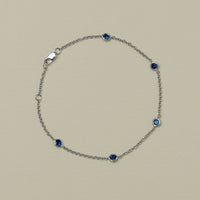 18ct White Gold Sapphire Natalia Bracelet - Bracelet - Walker & Hall