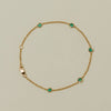 18ct Yellow Gold Emerald Natalia Bracelet - Bracelet - Walker & Hall