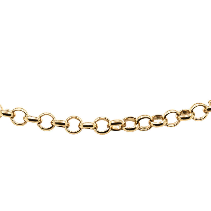 Deja Vu 9ct Yellow Gold Belcher Bracelet-Bracelet-Walker & Hall