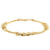 9ct Yellow Gold Interlink Bracelet-Bracelet-Walker & Hall