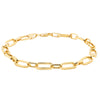 9ct Yellow Gold Paperclip Link Bracelet-Bracelet-Walker & Hall